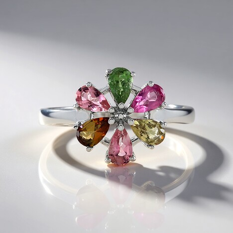 Bague en argent et Tourmaline
