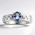Anello in argento con Tanzanite Blu-Verde (Pallanova)