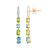 Pendientes en plata con Topacio azul suizo (de Melo Essence)