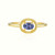 Anello in argento con Zaffiro Ceylon Blu