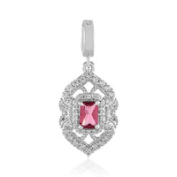 Pendentif en argent et Tourmaline rose du Nigéria