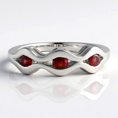 Anello in argento con Rubino Tanzania