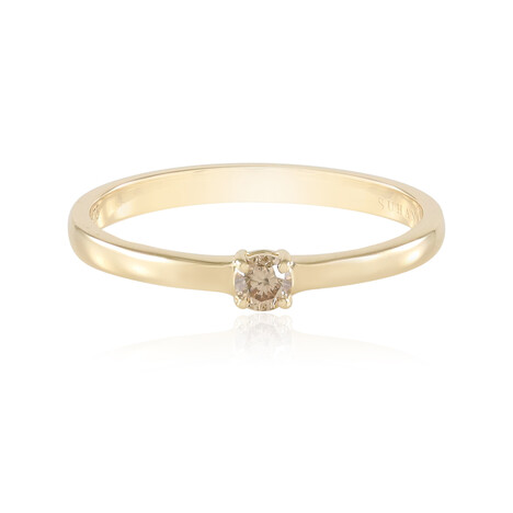 Gouden ring met een I2 Bruine Diamant (SUHANA)