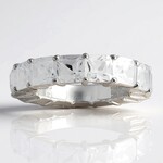 Anello in argento con Topazio Bianco