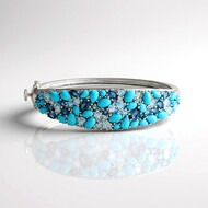 Bracelet en argent et Turquoise Sleeping Beauty (Faszination Türkis)