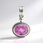 Ciondolo in argento con Kunzite (Pallanova)