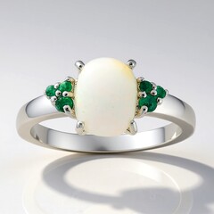 Anello in argento con Opale di Welo