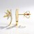 Orecchini in oro con Diamante I1 (H) (de Melo Gold)
