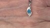 Colgante en plata con Apatita azul neón de Goias (Pallanova)
