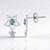 Orecchini in argento con Apatite Blu