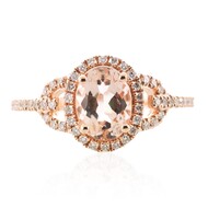Bague en or et Morganite AAA de Madagascar (CIRARI)