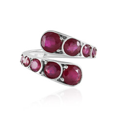 Bague en argent et Rubis de Madagascar (de Melo)