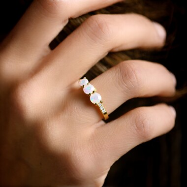Welo-Opal-Silberring