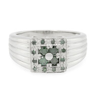 Fancy-Diamant-Silberring