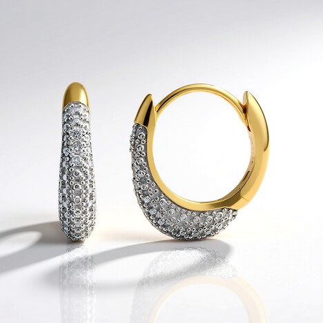 Orecchini in argento con Diamante I3 (I)