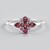 Anello in argento con Tormalina Rosa Brasiliana
