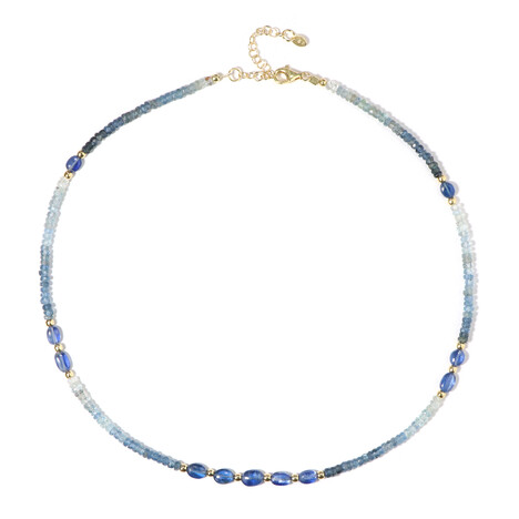 Collar en plata con Aguamarina Santa María (Riya)