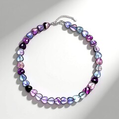 Collana in argento con Fluorite Bicolore
