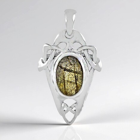 Ciondolo in argento con Labradorite
