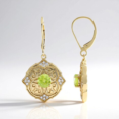 Orecchini in oro con Sfene