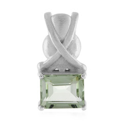 Ciondolo in argento con Ametista Verde