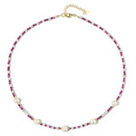 Edelstein-Silberhalskette (Riya)