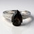 Anello in argento con Quarzo Fumè