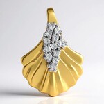 Ciondolo in argento con Diamante I1 (G) (Annette)