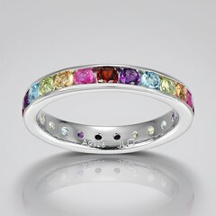 Anello in argento con Rubino (Adela Silber)