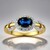 Anello in oro con Zaffiro Blu del Queensland (Remy Rotenier)