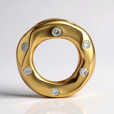 Gouden hanger met IF Diamanten (D) (Annette)