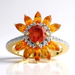 Anello in argento con Sfalerite (de Melo Essence)