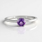 Anello in argento con Ametista Uruguay