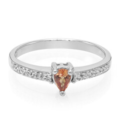 Anillo en plata con Zafiro Padparadscha