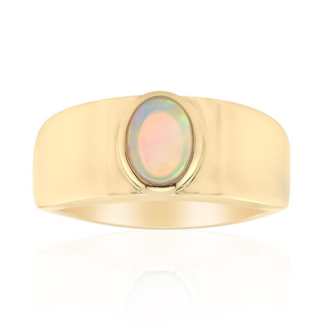 Lightning Ridge-Schwarzer Crystal-Opal-Goldring (Mark Tremonti)