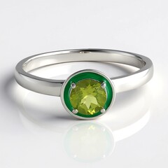 Anello in argento con Peridoto
