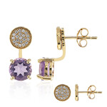 Orecchini in argento con Ametista (M de Luca)