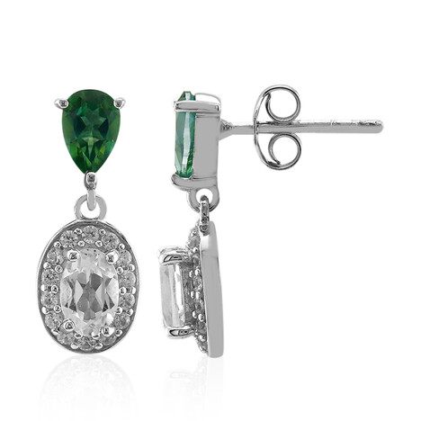 Topas-Silberohrringe