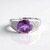 Bague en argent et Quartz azur