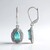 Orecchini in argento con Apatite Blu