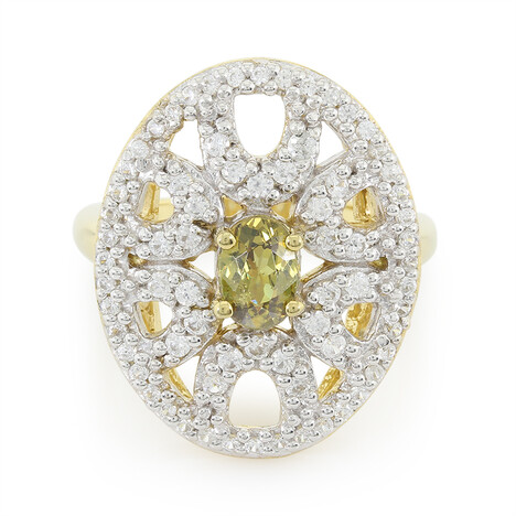 Bague en argent et Andradite