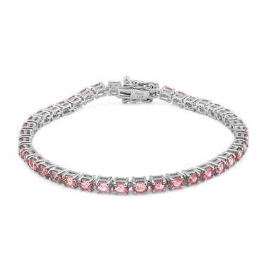 Brasilianischer Pinkfarbener Turmalin-Silberarmband