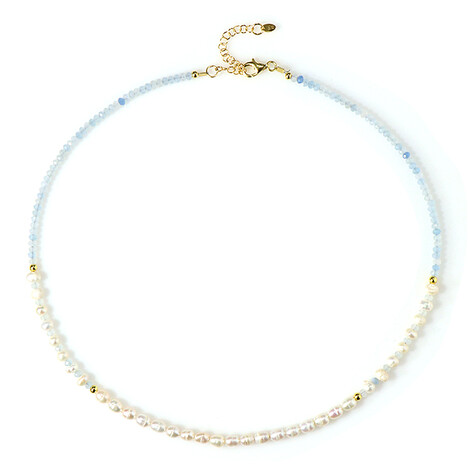 Edelstein-Silberhalskette (Riya)