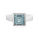 Anello in argento con Topazio Blu Cielo (MONOSONO COLLECTION)