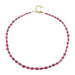 Edelstein-Silberhalskette (Riya)