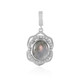 Ciondolo in argento con Labradorite rosa Maniry