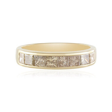I3 Schokoladen-Diamant-Goldring