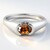 Anello in argento con Zircone Cioccolato