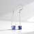 Orecchini in argento con Sodalite (MONOSONO COLLECTION)