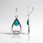 Orecchini in argento con Turchese (Desert Chic)